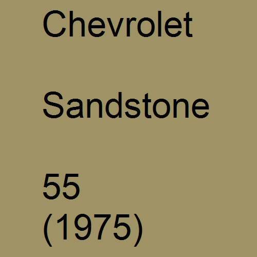 Chevrolet, Sandstone, 55 (1975).